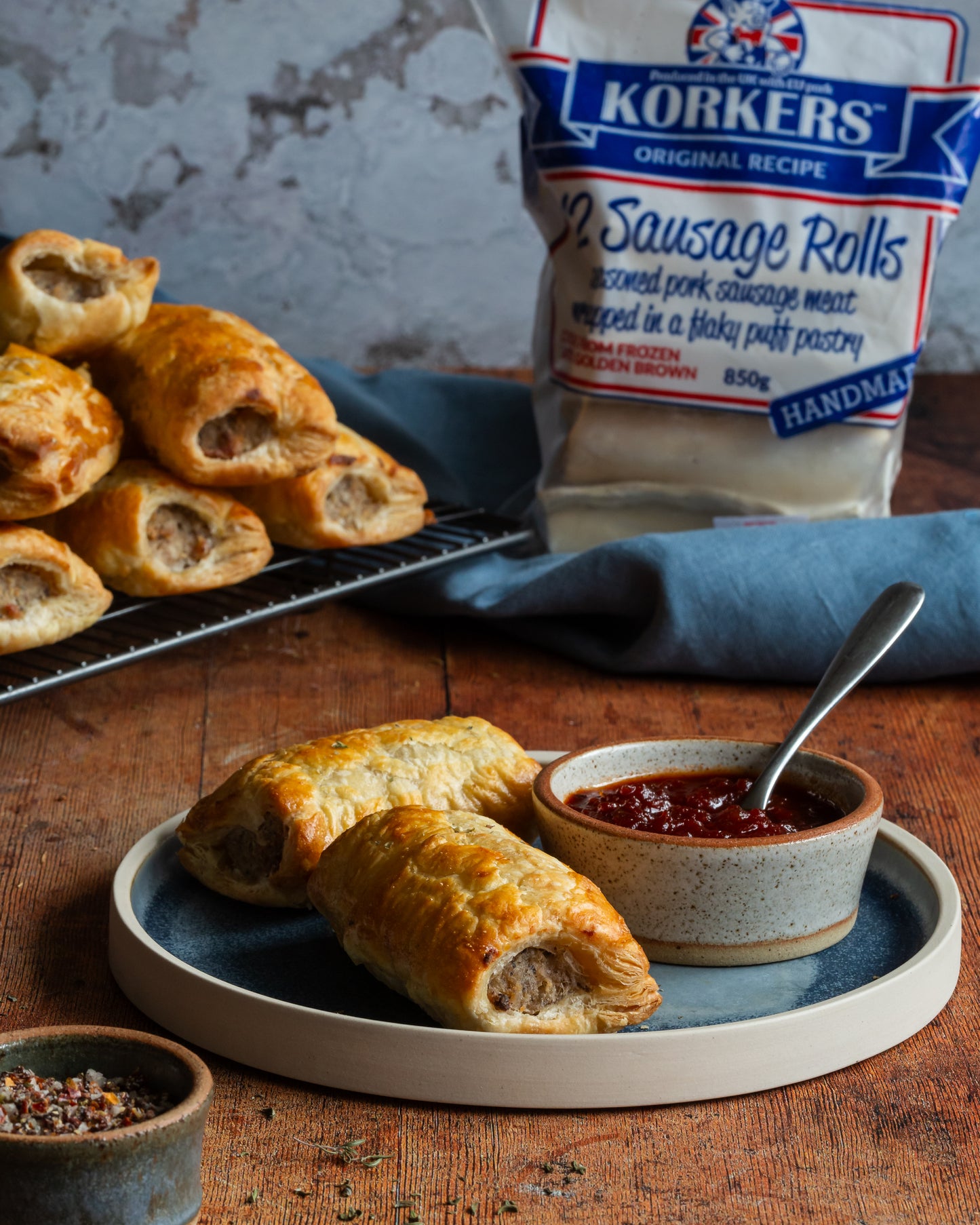 FROZEN Korkers 4" Sausage Rolls (12 per bag)