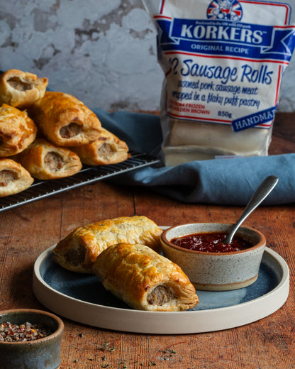 FROZEN Korkers 4" Sausage Rolls (12 per bag)
