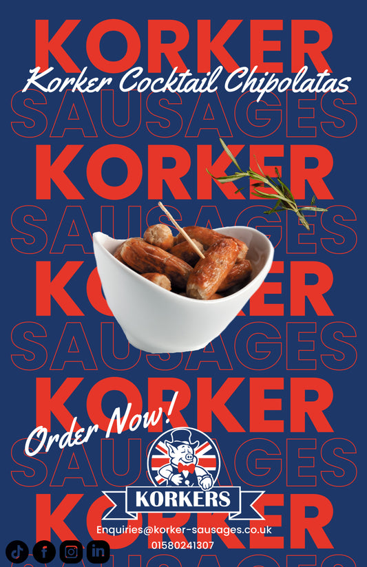 FROZEN Korkers Cocktail Chipolatas